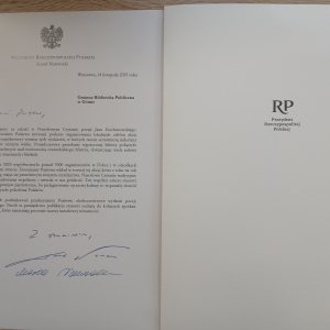 Podziękowania od Prezydenta RP